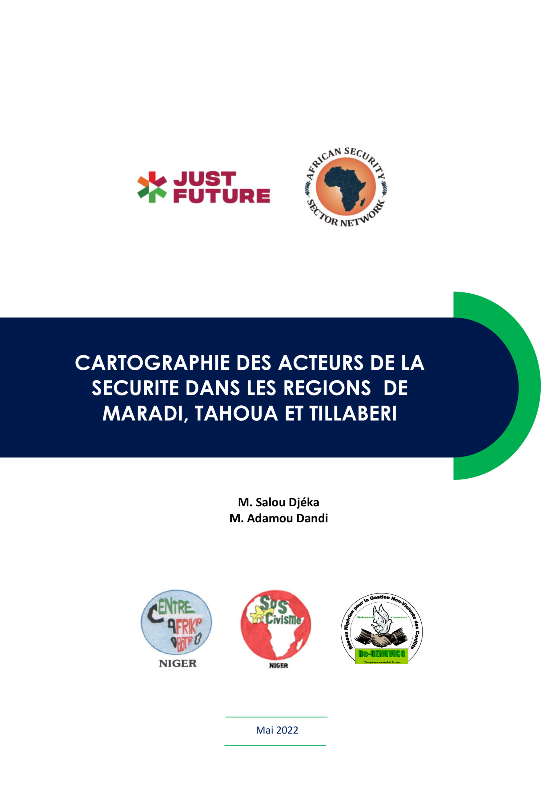 Cartographie des acteurs de la sécurité dans les régions  de Maradi, Tahoua et Tillaberi