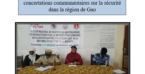 Rapport de synthèse des dialogues et concertations communautaires sur la sécurité dans la région de Gao